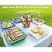 All-In-One Chafer Catering Dish, Acrylic Serving Tray, Food Platter by Cater Dome: Stackable, With Removable Food-Grade Tray, Perfect for Picnics, Parties & Barbeques (Black)
