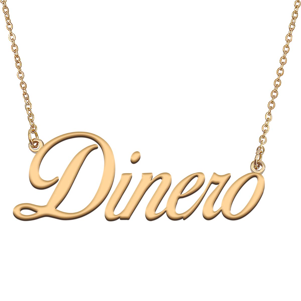 HUAN XUN Customized Custom Simple Any Name Necklace