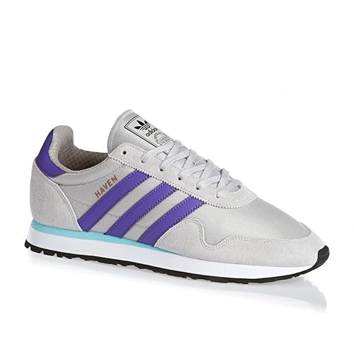adidas Haven Trainer Originals Trefoil Unisex Laufschuhe Sneaker Sportschuhe Grau/Lila