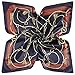 YOUR SMILE Polyester Scarf Women's Fashion Pattern Large Square Satin Headscarf Headdress 35''x35'' (Style 508)