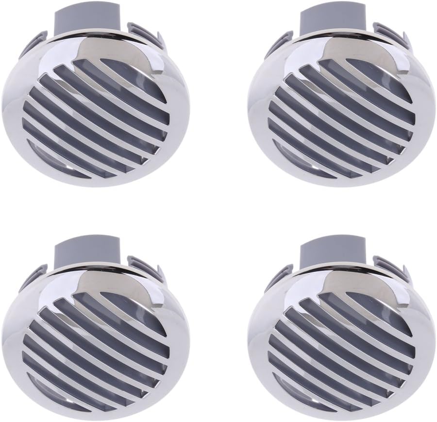Gazechimp 4Pcs Round Louvered Vent 3 inch 76mm Marine Boat Air Vent, 316