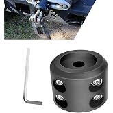 Qurbuns Winch Stopper for Cable, Rubber Winch Cable Hook Stopper, Rubber Rope Line Saver for Wire &amp; Synthetic Rope, Prevent Pulling Bounce and Abrasion, Universal for Truck UTV ATV (Black)