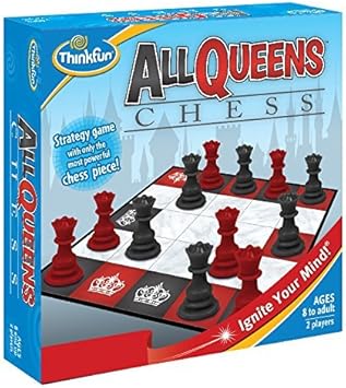 Thinkfun All Queens chess-Four in a Row Queen Chess Game-2 Player Game for Age 8 and up