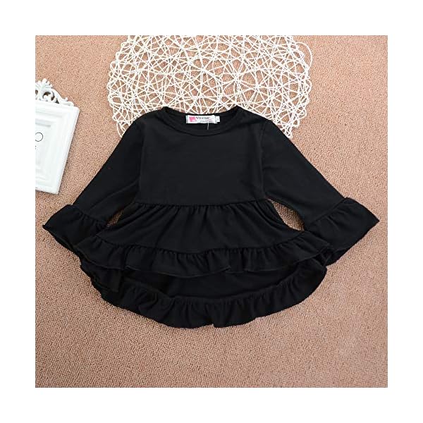 3PC Toddler Baby Girls Cute Floral Shirt Dress Pants Christmas Headband Outfit Clothing Sets - Image 5