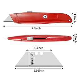 DIYSELF 30 Pack Box Cutter Heavy Duty Aluminium