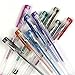 LeDessin Metallic Gel Pens Assorted colors 10-pc Set For Coloring Books, Card Making, Scrapbooking, Drawing, Doodles