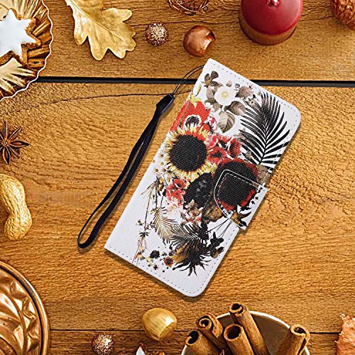 TYWZ Lederen Portemonnee Case voor iPhone XR, Flip Cover met Patroon Kichstand Kaarthouder Slot Bookstyle Beschermende… - Afbeelding 7