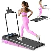 HCOIW Walking Treadmill Pad with Incline - Portable Under Desk Treadmill, Walking Mat Pad with Handle Bar, 2.5HP Low Noise, 2