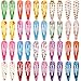 SunWen 40 pcs New Design Snap Hair Clips 20 Pairs 2 Inch No Slip Metal Hair Clip Barrettes Accessories for Toddlers Girls Kids Women