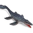 RCOMG Mosasaurus Dinosaur Toy Figure, Realistic Ancient Sea Monster, Educational Model, Cake Topper, Birthday & Xmas Gift
