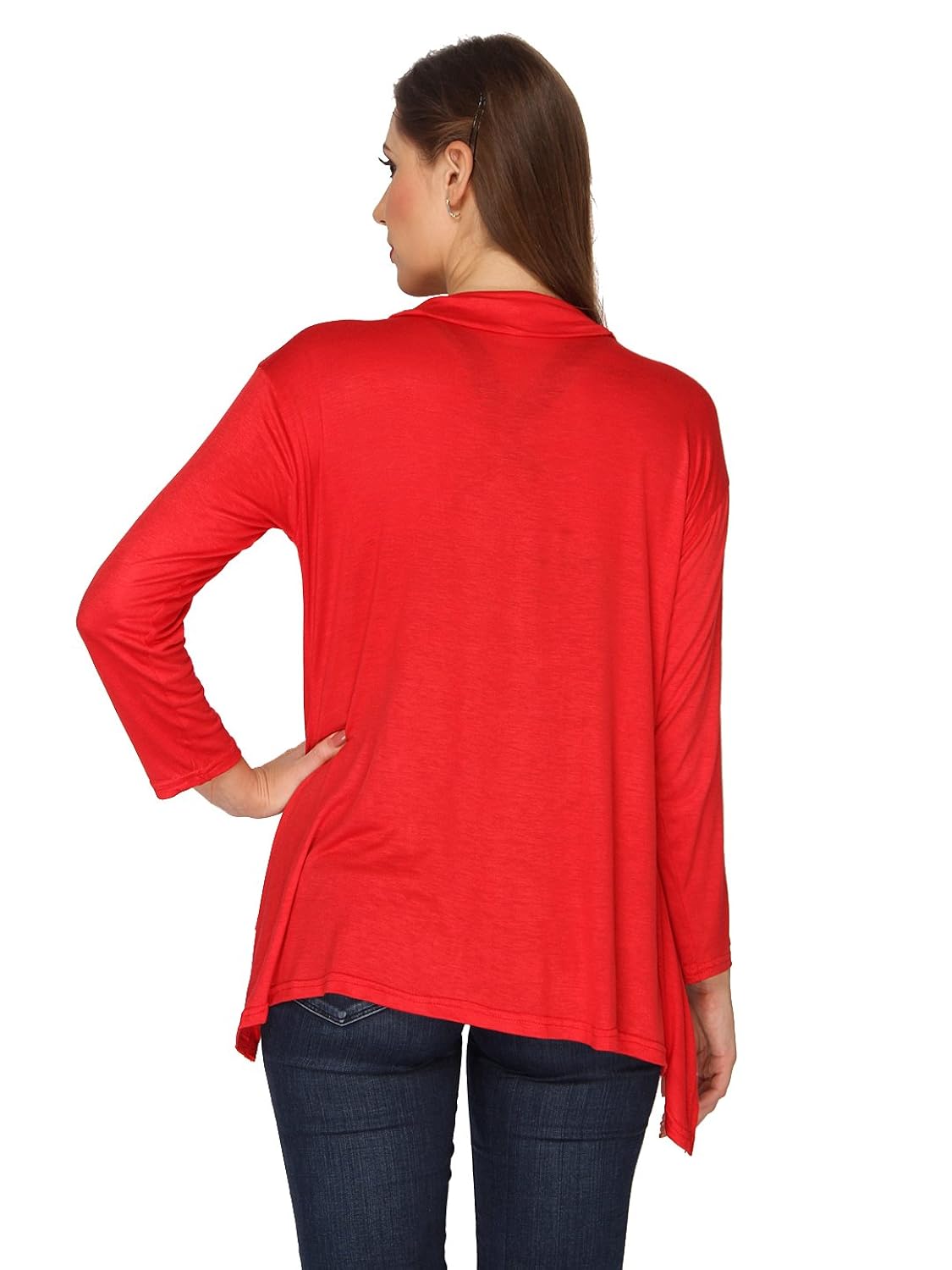 ten on ten women's pair of red/black long shrug