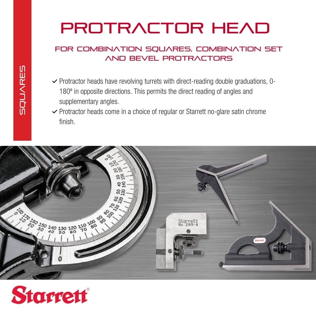 Protrater Set Mua Starrett Protractor Head for Combination Squares, Combination Sets ...