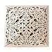 Doris Home Square Ivory Laser-cut Lace Flower Pattern Wedding Invitations Cards Fall Bridal or Baby Shower Invite, Birthday Invitation Wedding Rehearsal Dinner Invites, Autumn Engageme,50pcs