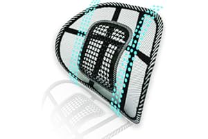 Big Ant Lumbar Support, Car Mesh Back Support with Massage Beads Ergonomic Designed for Comfort and Lower Back Pain Relief - Lumbar Back Support Cushion for Car Seat, Office Chair,Wheelchair