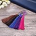 Bememo 20 Pieces Handmade Tiny Soft Tassels with Cord DIY Craft Jewelry Accessory (Multicolor)