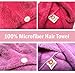 Bath Blossom Microfiber Hair Towel Wrap - Fast Drying Head Wraps Turban Shower Cap Style (2 Pack) for Women and Children