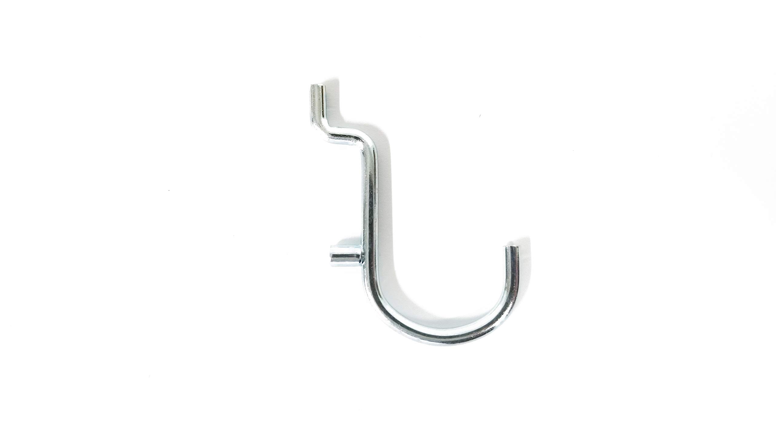 50-pack JUMBO J, 1 inch All Metal Peg Hooks For Garage Hanger and1/8 to 1/4 Inch Pegboard