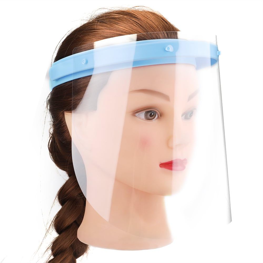 10pcs Dental Face Protector 1 Stand Face Shield Detachable Cover Professional Dental Protective Kitchen Cooking Anti-Spitting Splash Hat Guard