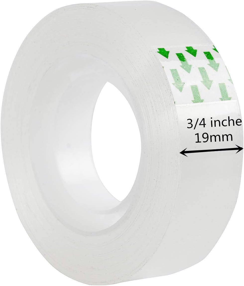 Transparent Tape Refills for Dispenser (12 Rolls) 3/4 Inches : Office Products