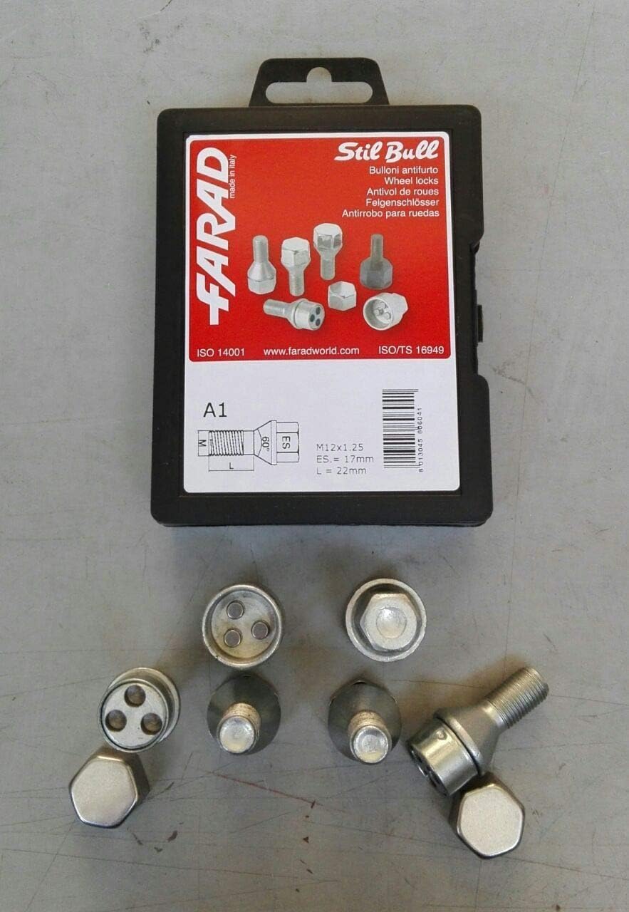 Farad Bulloni Antifurto per Auto A1 / A2 / A3 / A4 / A5 / A6 / A7 / A8 ...