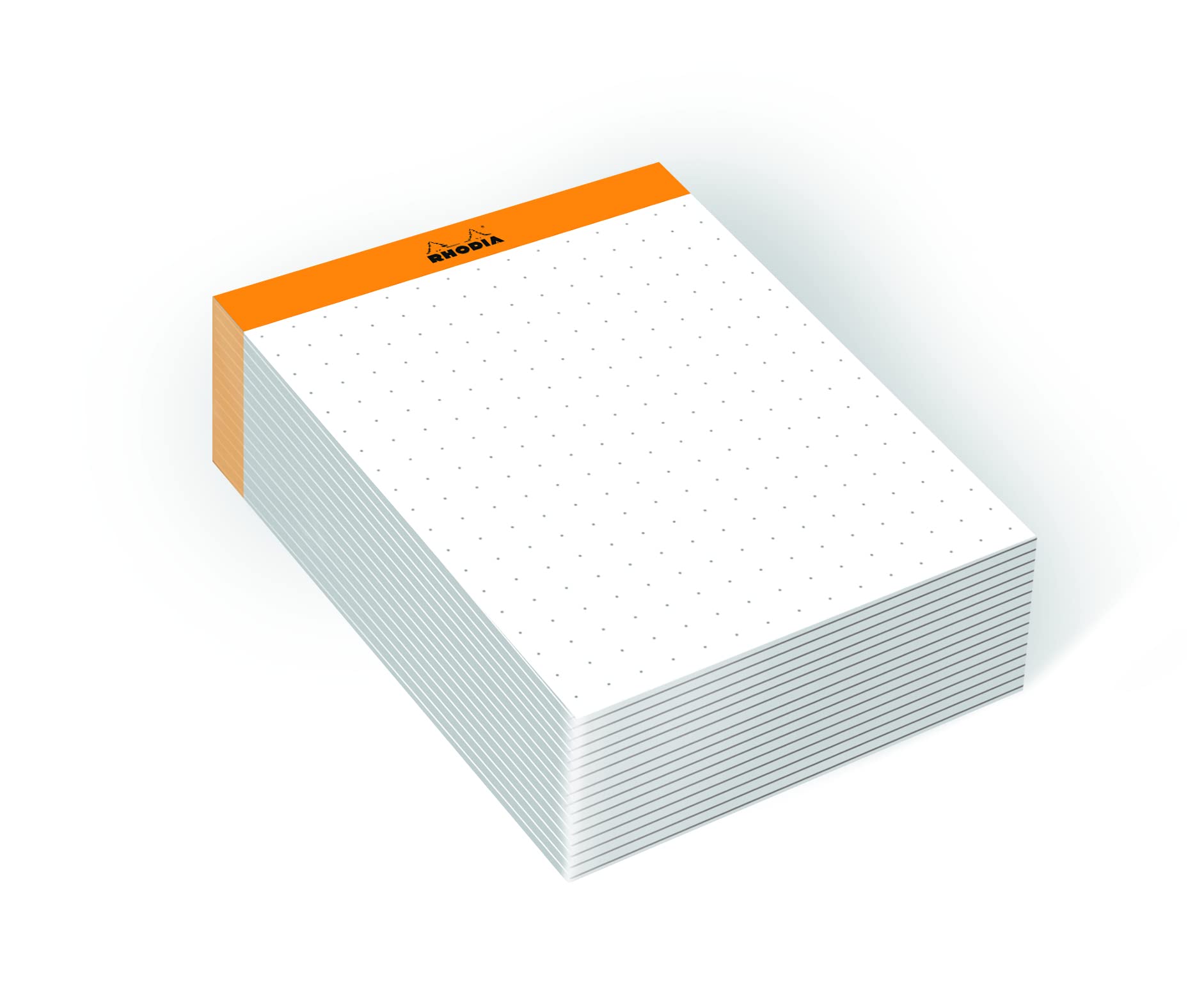 RHODIA 194045C - Memo Pad N°11 Orange - A7 8.5x11.5 cm - Dot (Dotted) - 240 Sheets 80g/m - Practical and Compact - Rhodiatime Collection