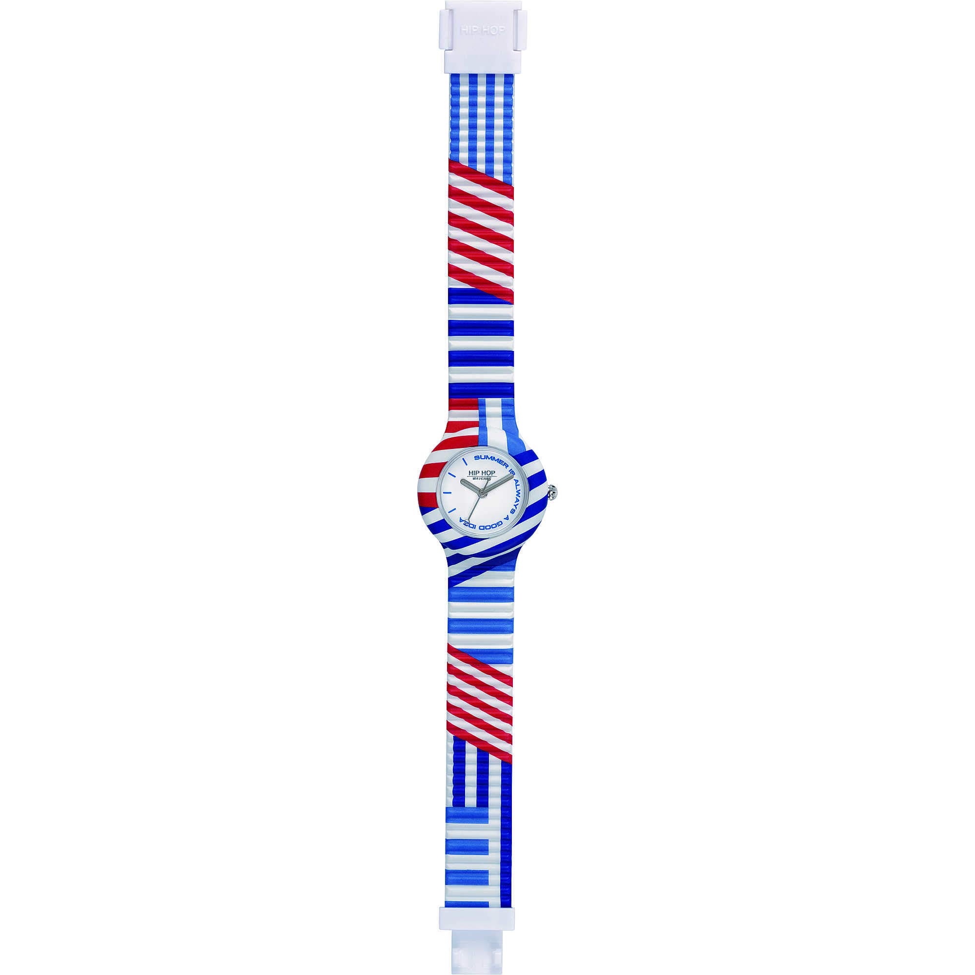 Hip Hop Ladies' Summer Vibes White Dial Watch, HWU1006, Quartz Movement, Silicone Strap