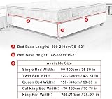 DUJUIKE Divan Bed Base Wrap Cover Velvet Elastic Fit Black Small Double view 6