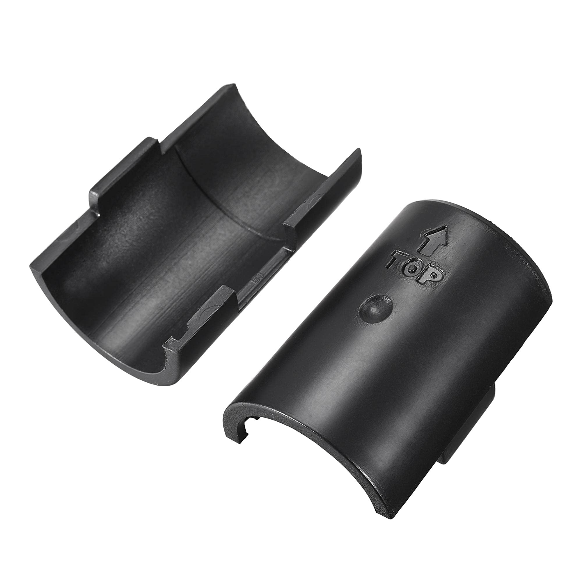 sourcing map Wire Shelf Clips 1 Inch Wire Shelving Lock Clips Plastic for Wire Shelving System, 4 Pcs