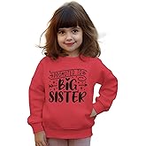 GLIGLITTR Promoted to Big Sister Sweatshirt Toddler Girl Announcement Shirt Outfit Crewneck Pullover Long Sleeve Fall Tops