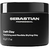 Sebastian Professional Craft Clay with Matte Finish | Remoldable Texturizing Hair Styling Clay for Natural Hold | 1.7 oz