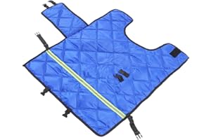 Beavorty Calf Blanket, Calves Warm Clothes, Calf Saver Coat, Sheep Blanket Warming Jacket Vest Keep Cow Goat Warm Thicken Windproof Belly Protection from Random Blue