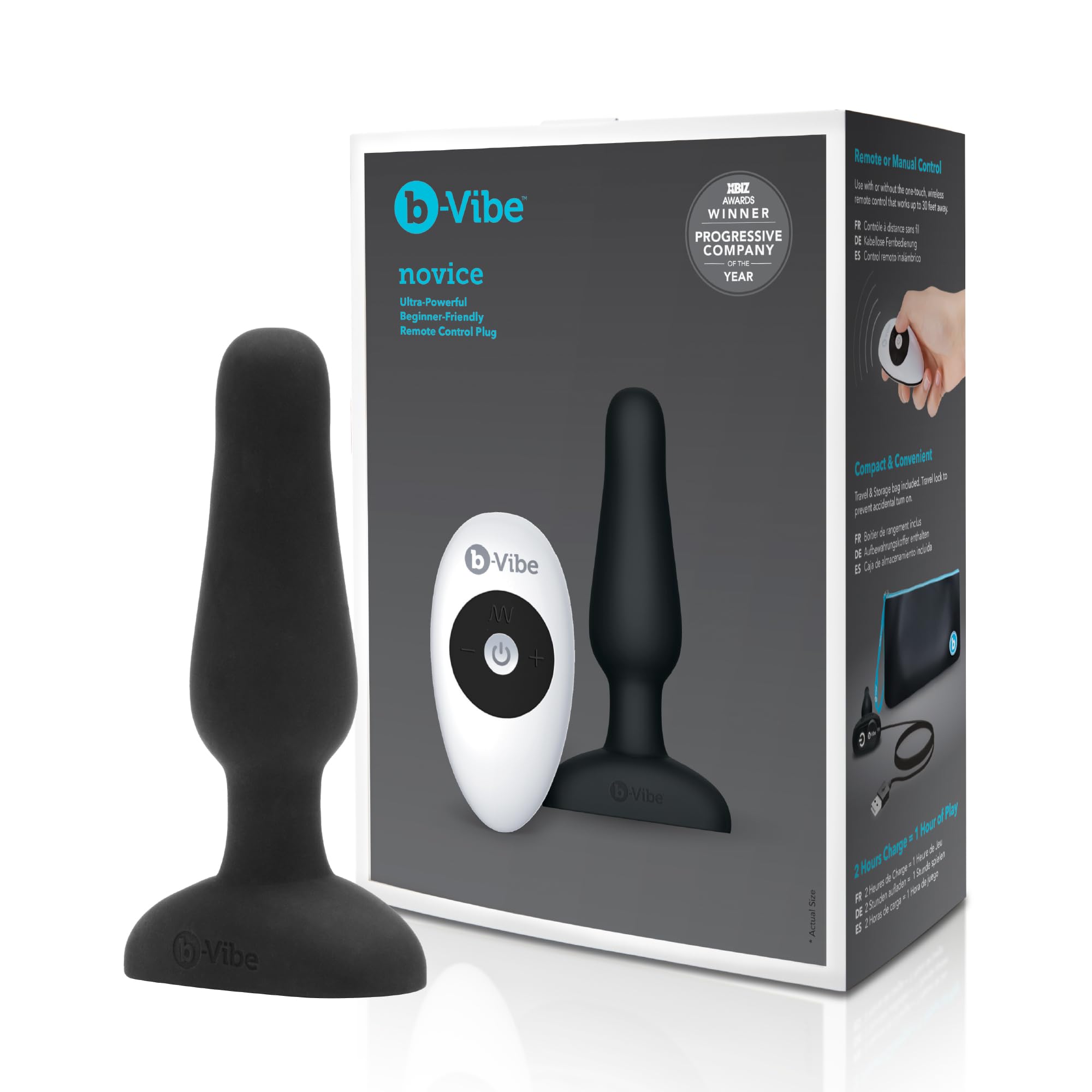 b-Vibe Novice Plug, Black