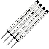 Lanier Combo Pack - 4 Pack - Schmidt P8126 Short Version Capless System Rollerball - Black Ink - 3.88" in Length