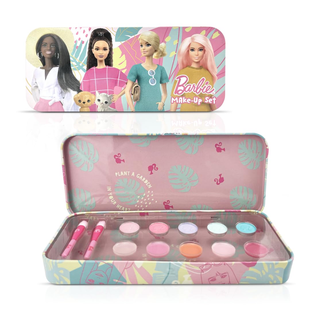 Barbie Make-Up Collection Keepsake Tin - Children's Make-Up - Girls - Gift