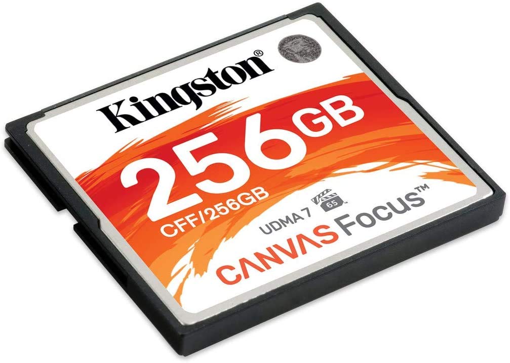 Kingston Canvas Focus Compact Flash Memory Card, 256 GB