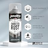 Jenolite Directorust Satin Slate Grey 400ml Direct To Rust Spray Paint view 2