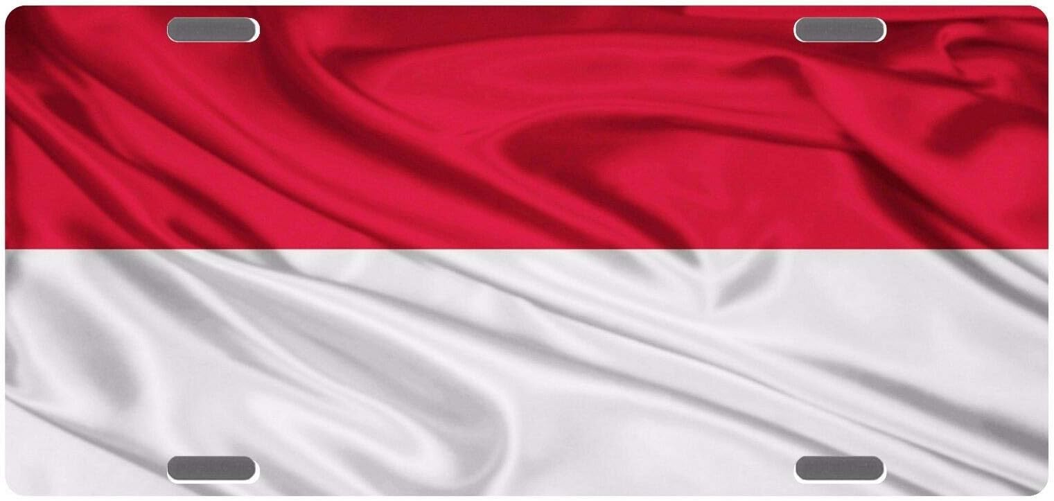 Indonesia Flag Custom License Plate Sang Saka Merah Putih License Plate Sign 6x12 inches
