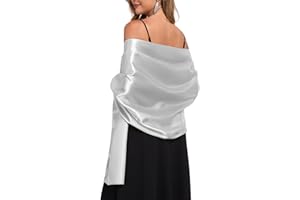 TONGFANTFL Shawls and Wraps for Evening Dresses Satin Women Long Scarf Wedding Guest Shawl