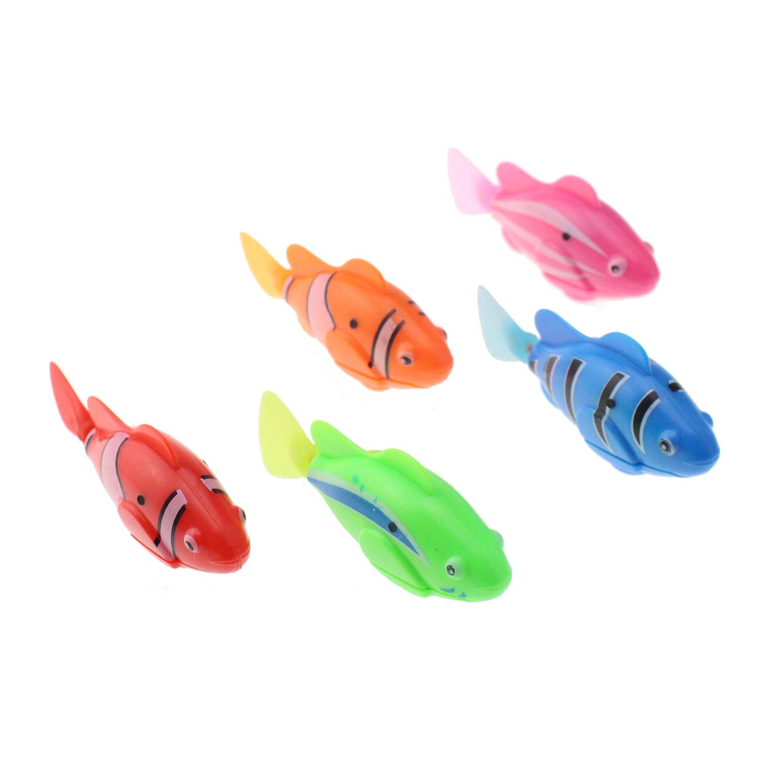 Escomdp Electronic Fish Toys Electric Animal Pets Bath Toy Bathtub, Fish Tank Kids Christmas Birthday Gift (5 Pack)