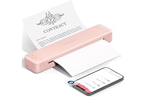Phomemo P831 Portable Printers Wireless for Travel - 300 DPI Wireless Bluetooth Printer Support US Letter & A4 Regular Copy P