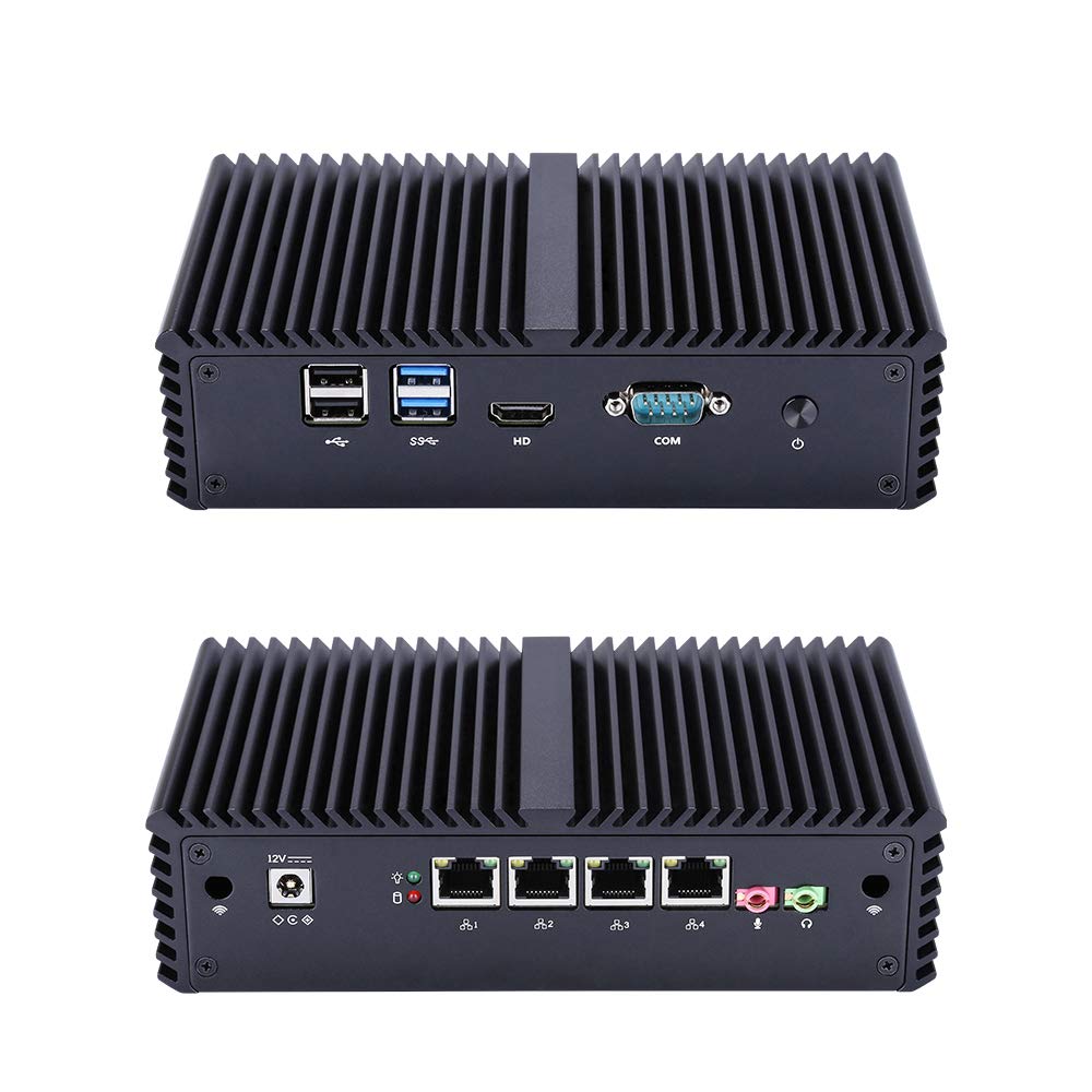 Firewall Pc Qotom-Q350G4Y Intel Core I5-4300Y 3M Cache,Up to 2.3Ghz AES-NI, Barebones 4 Intel LAN,Us