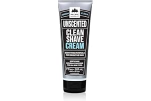 Pacific Shaving Company Clean Shaving Cream - Shea Butter + Vitamin E Shave Cream for Hydrated Sensitive Skin - Clean Formula for a Smooth, Anti-Redness + Irritation-Free Shave Cream (7 Oz)