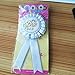 Olyphy Set of 2 Bride To Be/Groom To Be Rosette Ribbon Badge Brooch Pin, Engagement Party