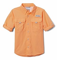 Columbia Boys' Big Bahama Long Sleeve Shirt, Bright