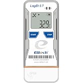 Elitech USB Digital Temperature Data Logger Reusable Recorder LogEt5T, Blue | Shadow Data 32000 Points, Auto PDF/CSV Report, for Windows/MacOS, Refrigerator Thermometer -22~158&deg;F