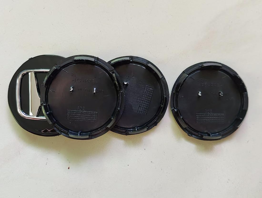 4 Pcs Wheel Center Caps Cover Hubcaps Compatible with Civic Accord CRV HRV Pilot Odysse (Black)