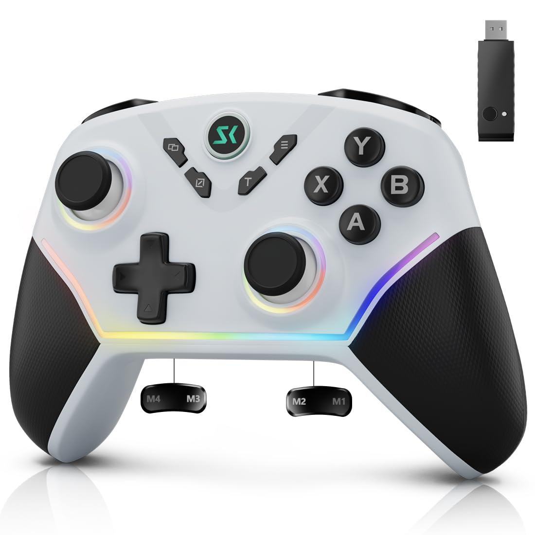Multi-Platform Wireless Controller, PC Gaming Controller with 2.4G ...