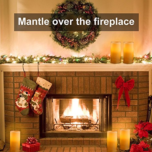 AMAGIC 3”x6” Large Flameless Candles With Remote And Timer - Real Wax Led Pillar Candles Bulk, Battery Candles for Home/Festival/Party/Christmas/Night Light, Great Gift Idea(Ivory, Set of 6)