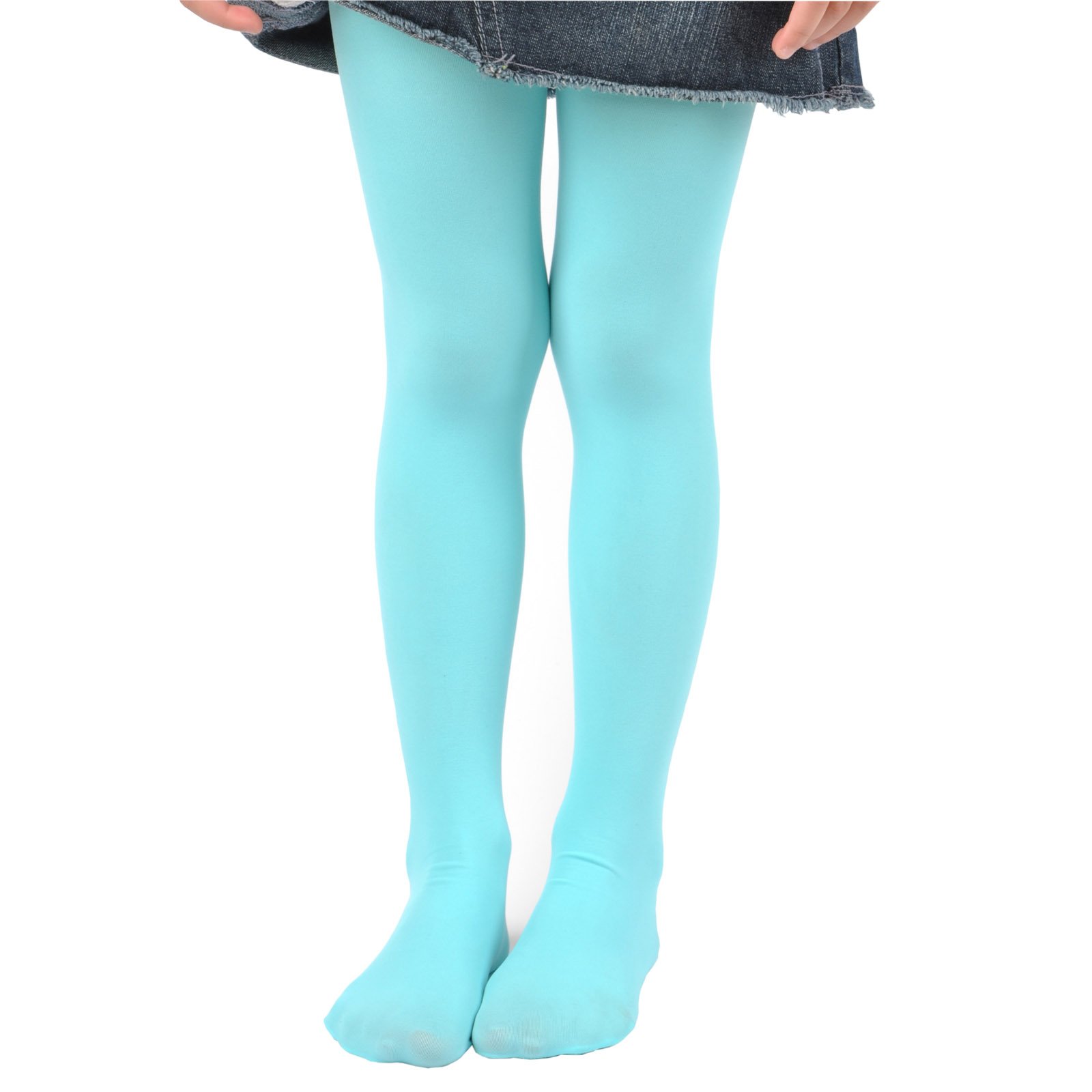 light blue girls tights
