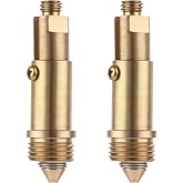 2 Pcs Basin Sink Clicker Pop Up Tub Drain Stopper Sink Pop Up Stopper Pop Up Bolt Basin Bath Sink Drain Click Clack Replacement Plug Bolt Spring Brass Push Spring Plug for Most Sink Tub Basin Drain